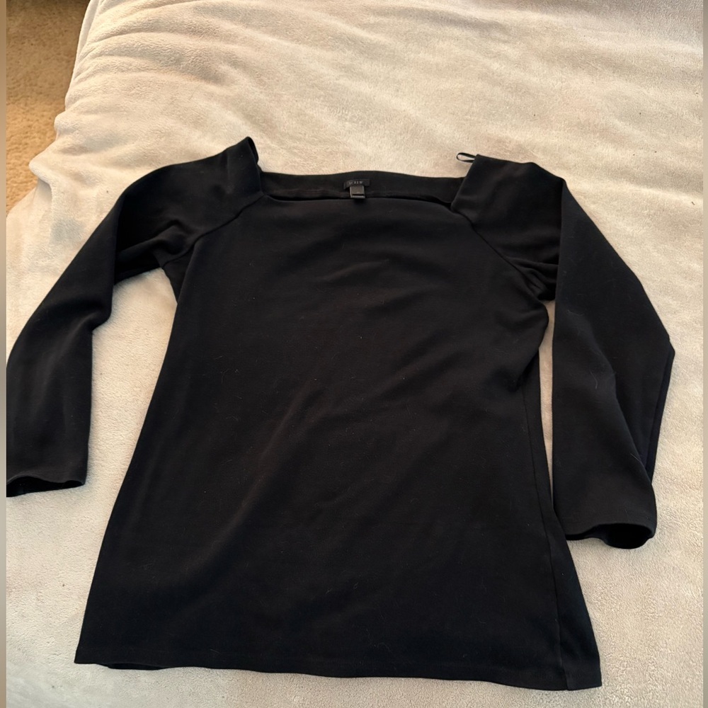 J Crew square neck Long Sleeve Top. M. Great condition.